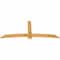 Ekena Millwork Bellingham Rough Sawn Timber Gable Bracket, Western Red Cedar, 96"W x 40"H x 2"D x 6"F, 10/12 Pitch GBW096X40X0206BEL00RWR - alternate 5